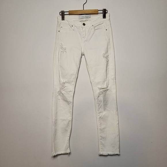 IRO Jarod cropped distressed low-rise skinny jeans Size 24 - Picture 2 of 12